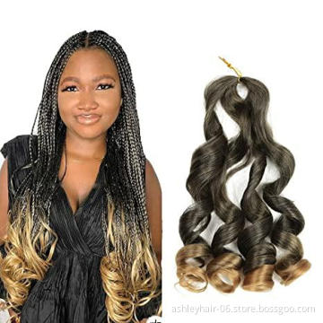 Julianna150G 24Inch Spiral French Curl Loose Wave Braid Hair Curly Braiding Kanekalon Synthetic Braiding Hair